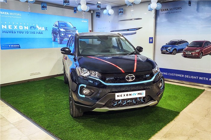 Tata Nexon EV Max in dealership